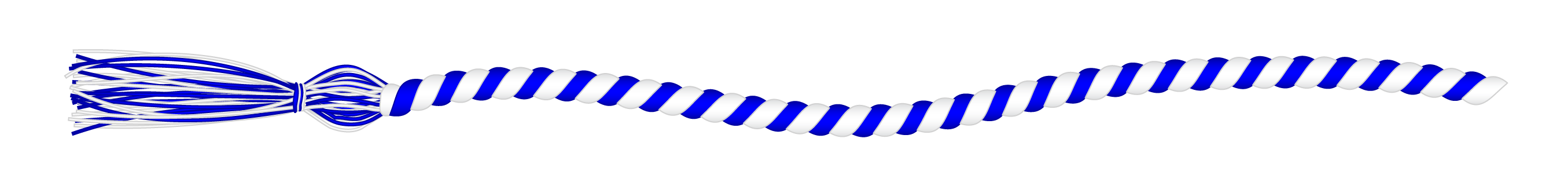 Blue and white cord