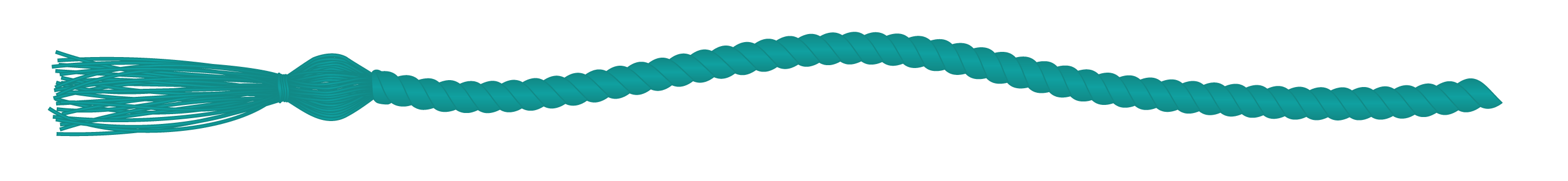 Teal commencement cord